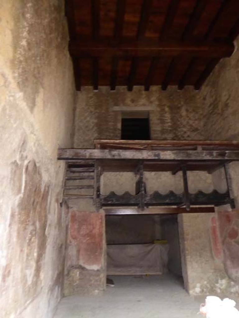 Ins. Orientalis II.9, Herculaneum. October 2015. Looking east across wine shop.
Photo courtesy of Michael Binns.